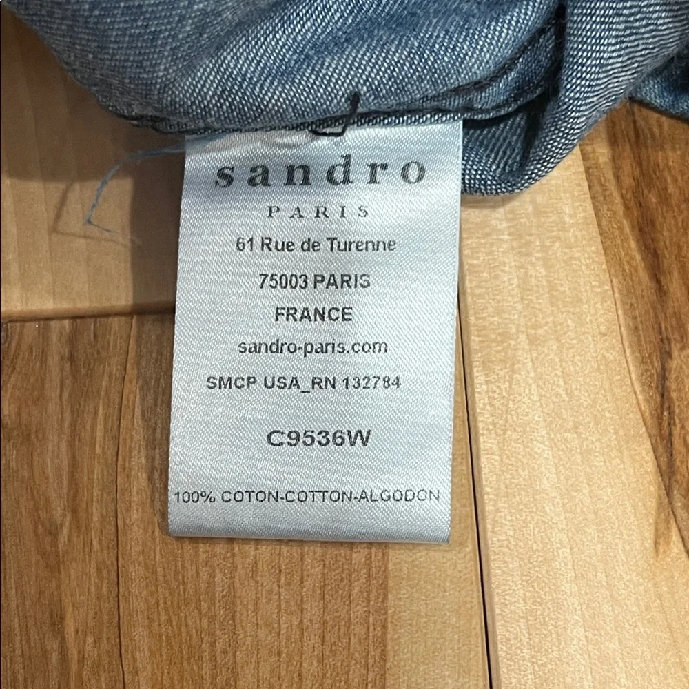 Sandro Paris Denim Shirt - Picture 4 of 4